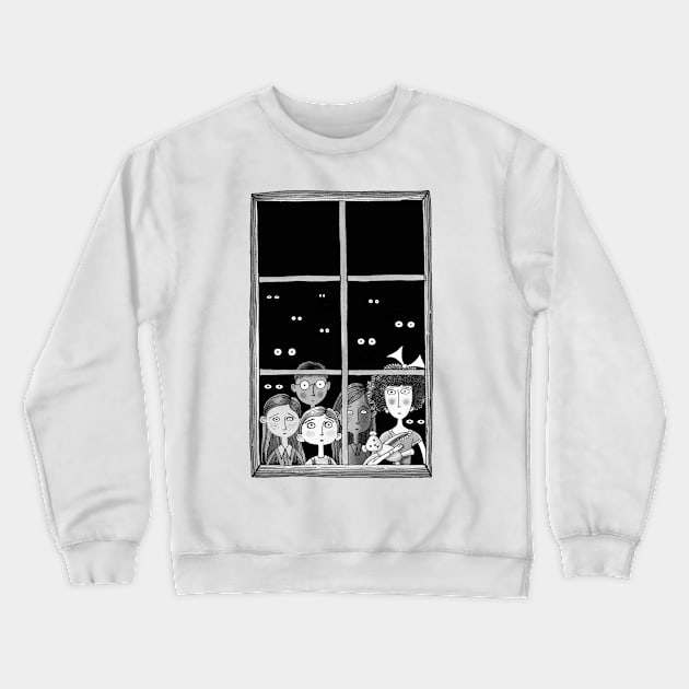 The Children in the Window Crewneck Sweatshirt by Scratch